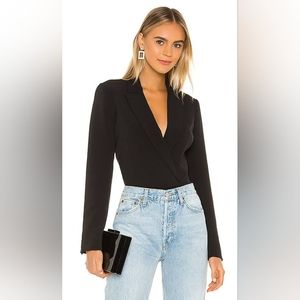 Bardot Black V-Neck Bodysuit